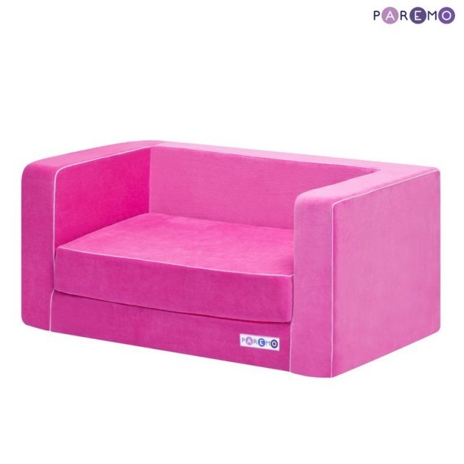 Раскладной бескаркасный (мягкий) детский диван серии "Классик", цв. Розовый (PCR316-05)
