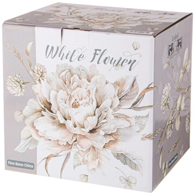 Набор посуды обеденной lefard "white flower" на 4 пер. 12 пр.: 25,5см/ 20,5см/750мл 18см Lefard (415-2135) Набор посуды обеденной lefard "white flower" на 4 пер. 12 пр.: 25,5см/ 20,5см/750мл 18см Lefard (415-2135)