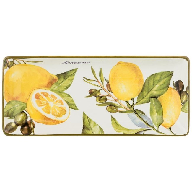 Блюдо agness "лемон три" 28*12*3 см Agness (358-1539)