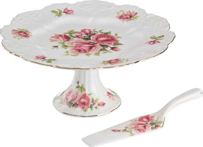 Тортовница с лопаткой "жаклин" диаметр=30 см. высота=13 см. Lefard (127-529)