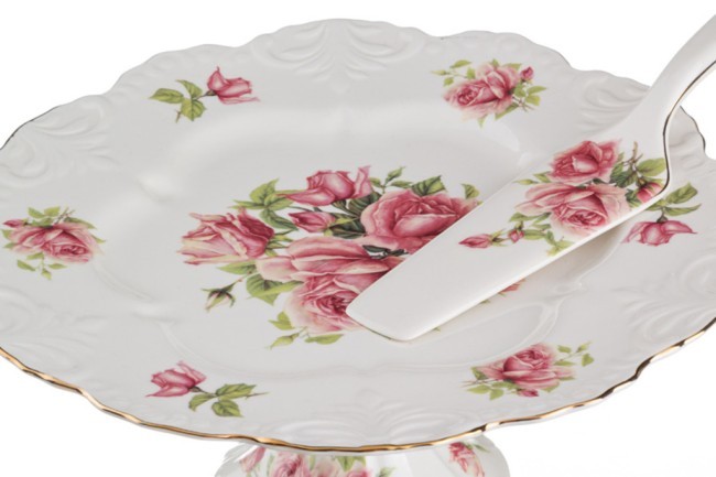 Тортовница с лопаткой "жаклин" диаметр=30 см. высота=13 см. Lefard (127-529)