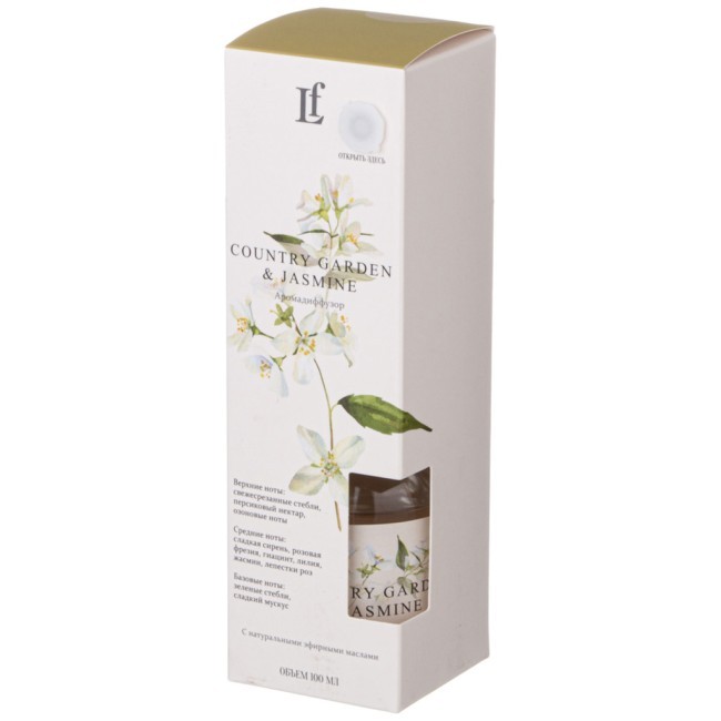 Диффузор ароматический "country garden & jasmine" 100 мл Lefard (625-123)