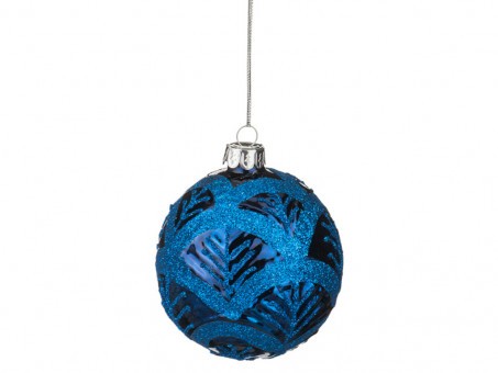 Декоративное изделие шар стеклянный диаметр=8 см. высота=9 см. цвет: синий Dalian Hantai (D-862-105)