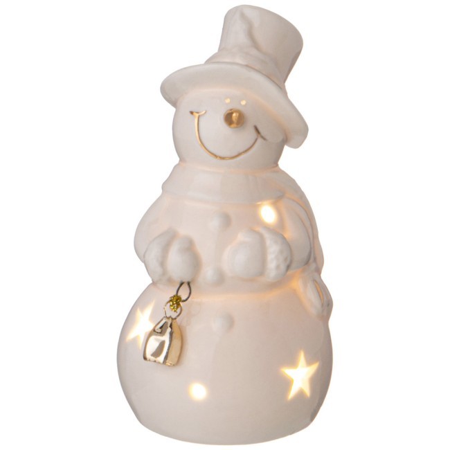 Фигурка "снеговик" с led-подсветкой 6,3*6,1*12 см Lefard (146-2146)