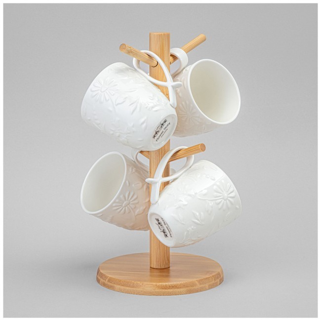 Набор кружек lefard "flowers story" на дерев. подставке 4 шт. 11*8*9,5 см 275 мл Lefard (474-252) Набор кружек lefard "flowers story" на дерев. подставке 4 шт. 11*8*9,5 см 275 мл Lefard (474-252)