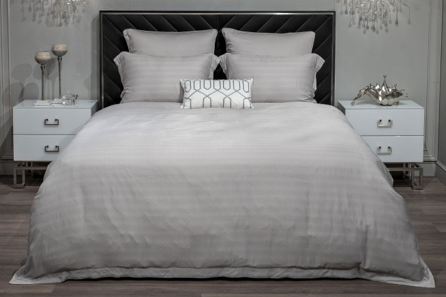 Комплект постельного белья Гарда, бамбук, серый, Двуспальный евро (200*220) (TT-00014566)