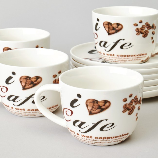 Чайный набор lefard "coffee mania" на 6 пер. 12 пр. 250 мл Lefard (165-569)