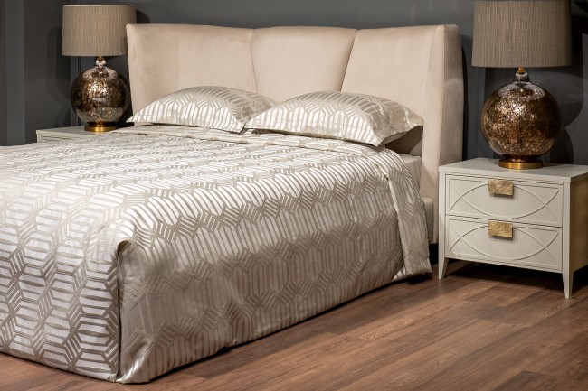 Комплект Artdeco серый( покрывало 260*260 и 2 наволочки 50*70) (TT-00015089)