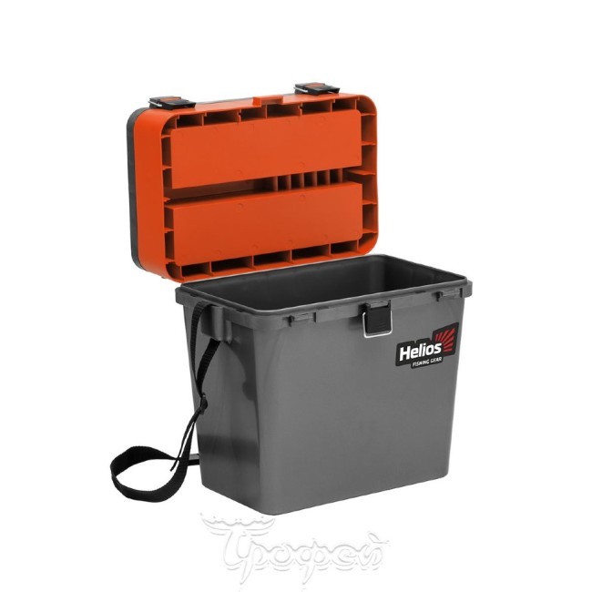 Ящик рыболовный зимний Helios двухсекционный 19л серый/оранжевый (HS-IB-19-GO) (70120) Ящик рыболовный зимний Helios двухсекционный 19л серый/оранжевый (HS-IB-19-GO) (70120)
