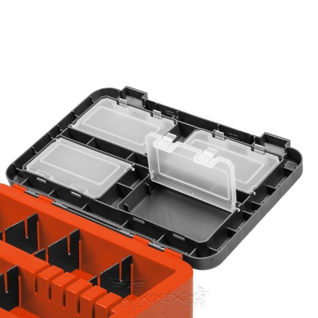 Ящик рыболовный зимний Helios двухсекционный 19л серый/оранжевый (HS-IB-19-GO) (70120) Ящик рыболовный зимний Helios двухсекционный 19л серый/оранжевый (HS-IB-19-GO) (70120)