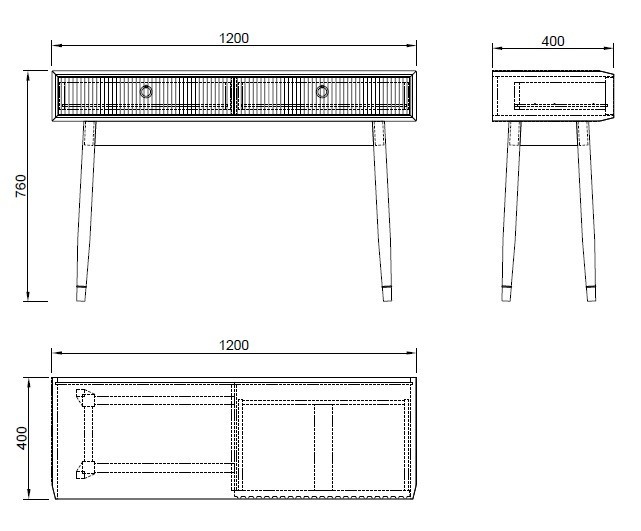 Консоль 120*40*76см (TT-00007945)