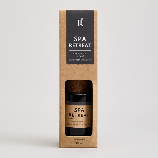 Диффузор ароматический "spa retreat" black amber&ginger lily 100 мл мал.= 12шт. Lefard (605-111)