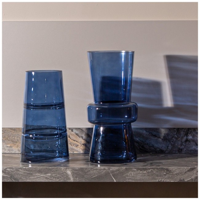 Ваза bronco "glory" blue 14х29 см Bronco (698-107)