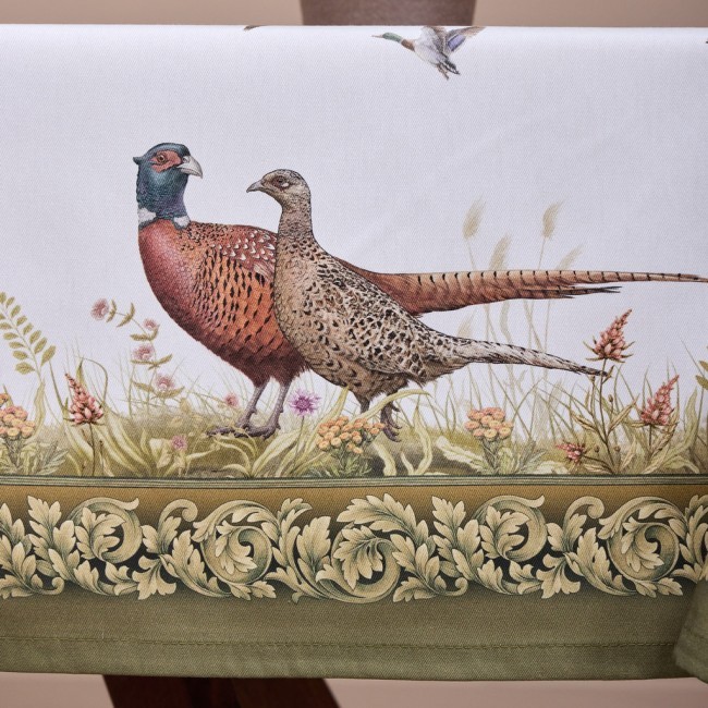 Скатерть "охота"110х140см ,100% хлопок,зеленый,твил, пропитка Lefard (850-751-20) Скатерть "охота"110х140см ,100% хлопок,зеленый,твил, пропитка Lefard (850-751-20)