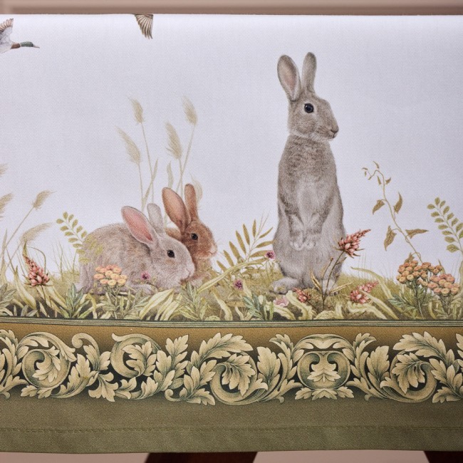 Скатерть "охота"110х140см ,100% хлопок,зеленый,твил, пропитка Lefard (850-751-20) Скатерть "охота"110х140см ,100% хлопок,зеленый,твил, пропитка Lefard (850-751-20)