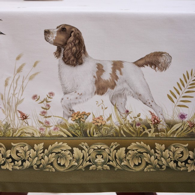 Скатерть "охота"110х140см ,100% хлопок,зеленый,твил, пропитка Lefard (850-751-20) Скатерть "охота"110х140см ,100% хлопок,зеленый,твил, пропитка Lefard (850-751-20)