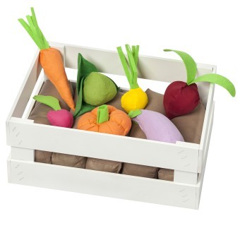 Набор овощей в ящике 12 предметов (с карточками) (PK320-18)