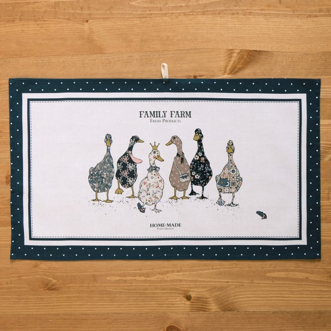 Набор полотенец "family farm",синий ,40х60см твил,100% хлопок, Lefard (850-742-63)