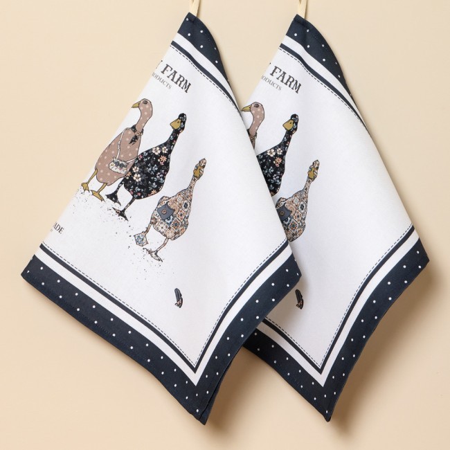 Набор полотенец "family farm",синий ,40х60см твил,100% хлопок, Lefard (850-742-63)