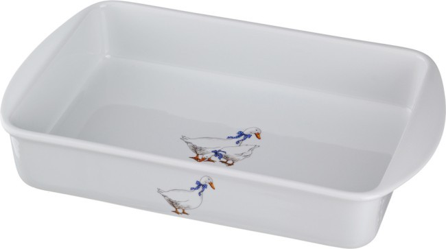 Блюдо для запекания "гуси" 41*24 см. высота=6,5 см. DUBI (606-506)