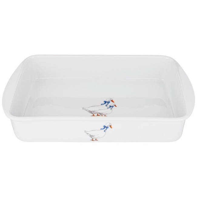 Блюдо для запекания "гуси" 41*24 см. высота=6,5 см. DUBI (606-506)