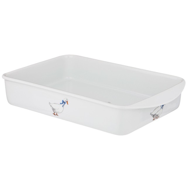 Блюдо для запекания "гуси" 41*24 см. высота=6,5 см. DUBI (606-506)