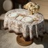 Скатерть овальная " royal garden" 140х180см ,белый ,100% хлопок ,твил с пропиткой (850-754-25) 