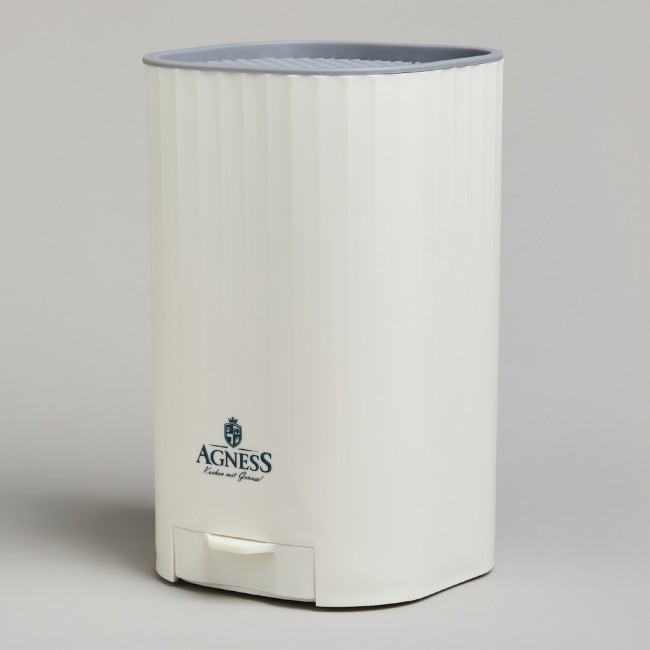 Подставка для ножей agness с точильным камнем 13,6*14,6*23 см Agness (907-322)