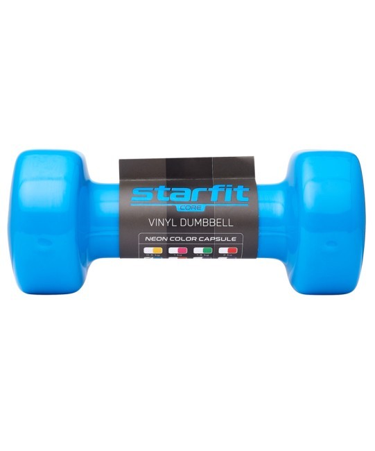 Гантель виниловая Starfit DB-101 2,5 кг, синий (998417)
