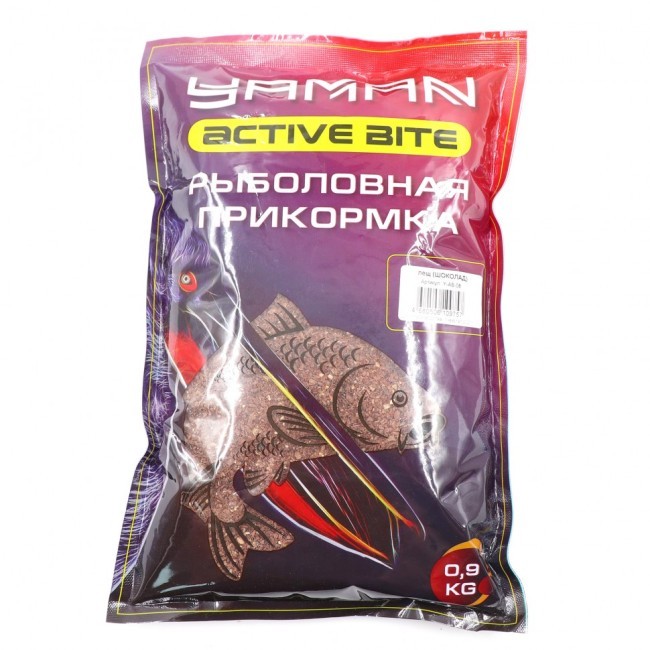 Прикормка Yaman Active Bite Лещ (шоколад), цв. коричневый, 900 г Y-AB-08 (87507)