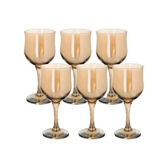Набор 6-ти бокалов д/вина Золотистый мёд 240 мл (ME163-05)
