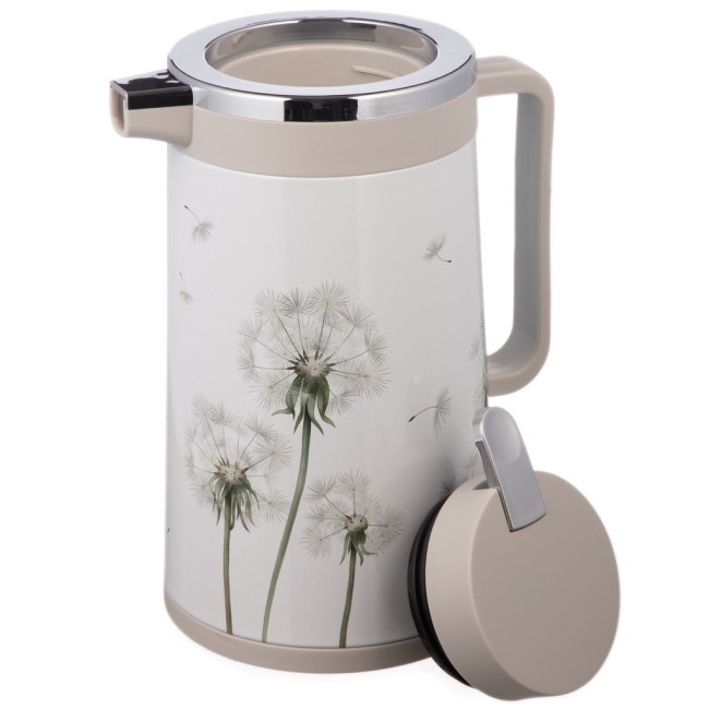 Термос со стеклянной колбой, 950 мл, крышка с клапаном, серия "dandelion" Agness (734-206)