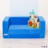 Раскладной бескаркасный (мягкий) детский диван серии "Классик", цв. Голубой (PCR316-06)