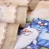 Набор салфеток из 2-х шт  "синие коты. лаванда",40х40см, 100% хлопок,твил, беж SANTALINO (850-718-81)