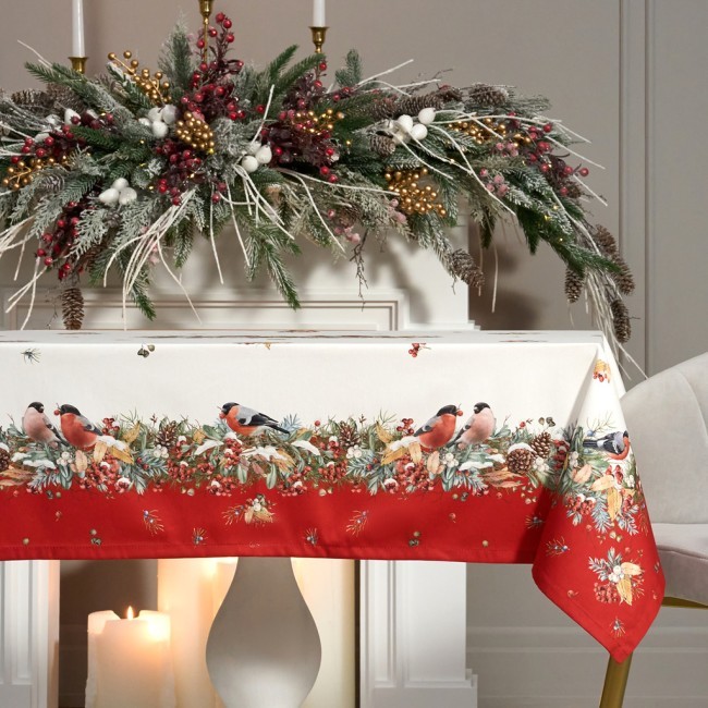 Скатерть "морозко.снегири" 110х140см ,красный, 100% хлопок,твил пропитка Lefard (850-745-20) Скатерть "морозко.снегири" 110х140см ,красный, 100% хлопок,твил пропитка Lefard (850-745-20)
