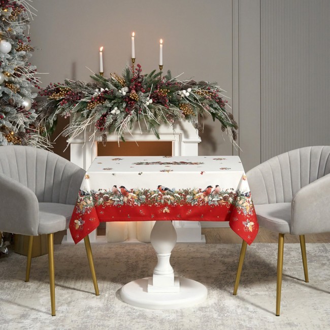 Скатерть "морозко.снегири" 110х140см ,красный, 100% хлопок,твил пропитка Lefard (850-745-20) Скатерть "морозко.снегири" 110х140см ,красный, 100% хлопок,твил пропитка Lefard (850-745-20)