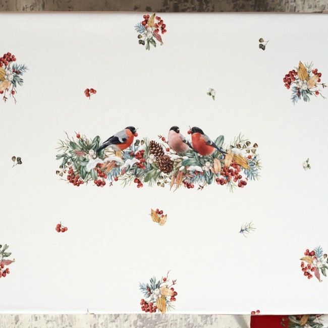 Скатерть "морозко.снегири" 110х140см ,красный, 100% хлопок,твил пропитка Lefard (850-745-20) Скатерть "морозко.снегири" 110х140см ,красный, 100% хлопок,твил пропитка Lefard (850-745-20)