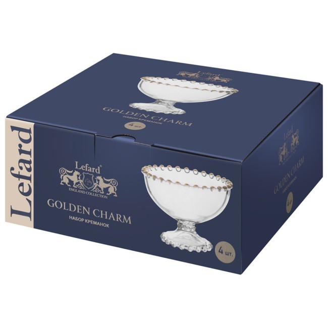 Набор креманок "golden charm" 4 шт./11*8,5 см Lefard (345-504) Набор креманок "golden charm" 4 шт./11*8,5 см Lefard (345-504)