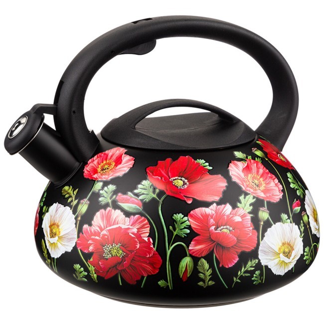 Чайник agness "маки" со свистком 3 л Agness (916-409) Чайник agness "маки" со свистком 3 л Agness (916-409)