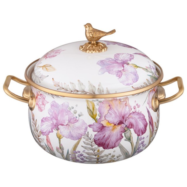 Кастрюля эмалированная lefard с крышкой, серия irises 2,8л, диа.18см подходит для индук.пл Lefard (950-752) Кастрюля эмалированная lefard с крышкой, серия irises 2,8л, диа.18см подходит для индук.пл Lefard (950-752)