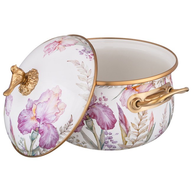 Кастрюля эмалированная lefard с крышкой, серия irises 2,8л, диа.18см подходит для индук.пл Lefard (950-752) Кастрюля эмалированная lefard с крышкой, серия irises 2,8л, диа.18см подходит для индук.пл Lefard (950-752)