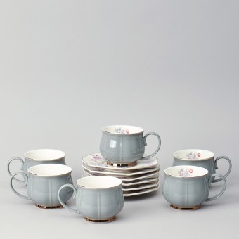 Чайный набор lefard "времена года" на 6 пер. 12 пр. 250 мл серый Lefard (42-567)