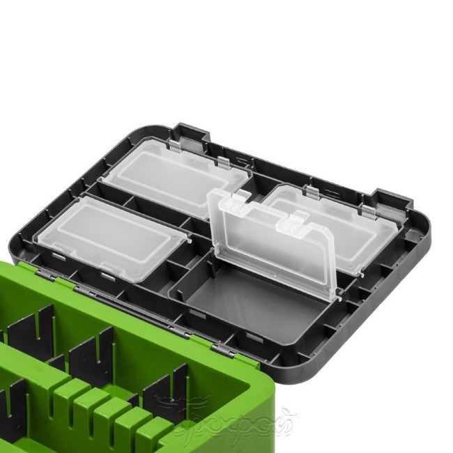 Ящик рыболовный зимний Helios двухсекционный 19л серый/салатовый (HS-IB-19-GG) (70121) Ящик рыболовный зимний Helios двухсекционный 19л серый/салатовый (HS-IB-19-GG) (70121)