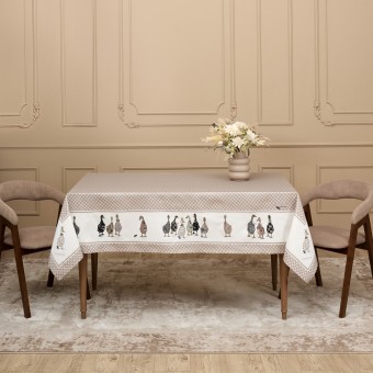 Скатерть "family farm" 160х220см , 100% хлопок, клетка , твил, пропитка Lefard (850-748-21)