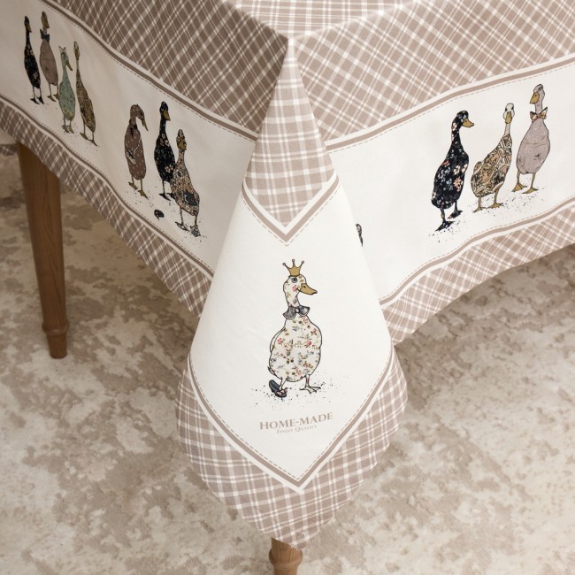 Скатерть "family farm" 160х220см , 100% хлопок, клетка , твил, пропитка Lefard (850-748-21)