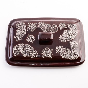 Кастрюля с крышкой 850 мл керамика LR (60370)