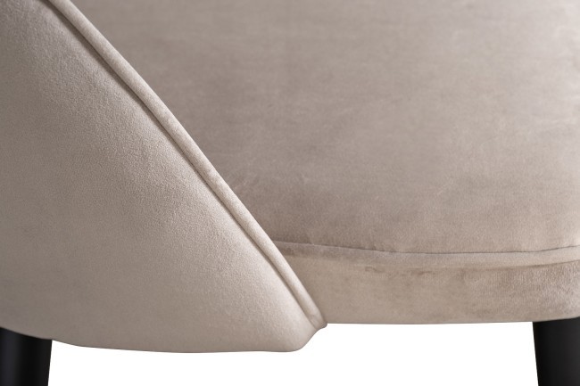 Стул велюр серо-бежевый 51*56*84см, наконечники мат.золото (TT-00013558)