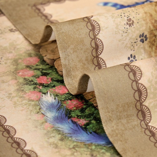 Набор салфеток из 2-х шт  "синие коты. любовь моя",40х40см, 100% хлопок,твил, беж Lefard (850-719-81)