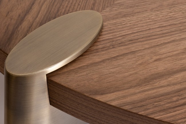 Стол журнальный св.орех Kong d138*33см,столешница d120 (TT-00006665)