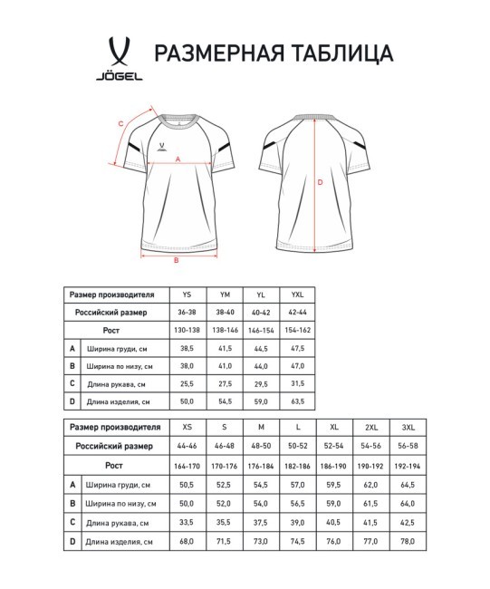 Футболка тренировочная JÖGEL CAMP 2 CVC Training Tee, серый (2114308)